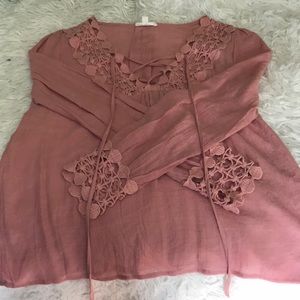pink blouse